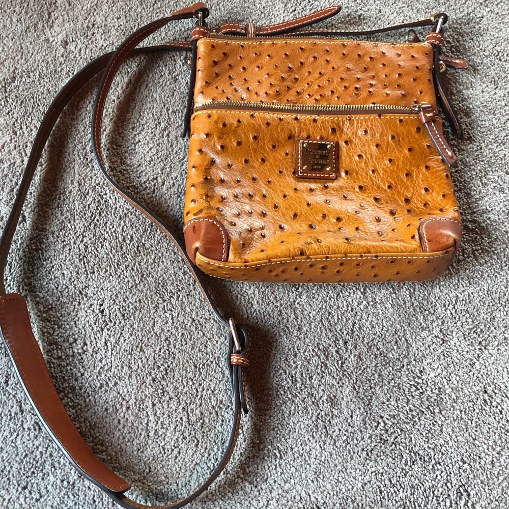 Dooney & Bourke Ostrich Letter Carrier Crossbody